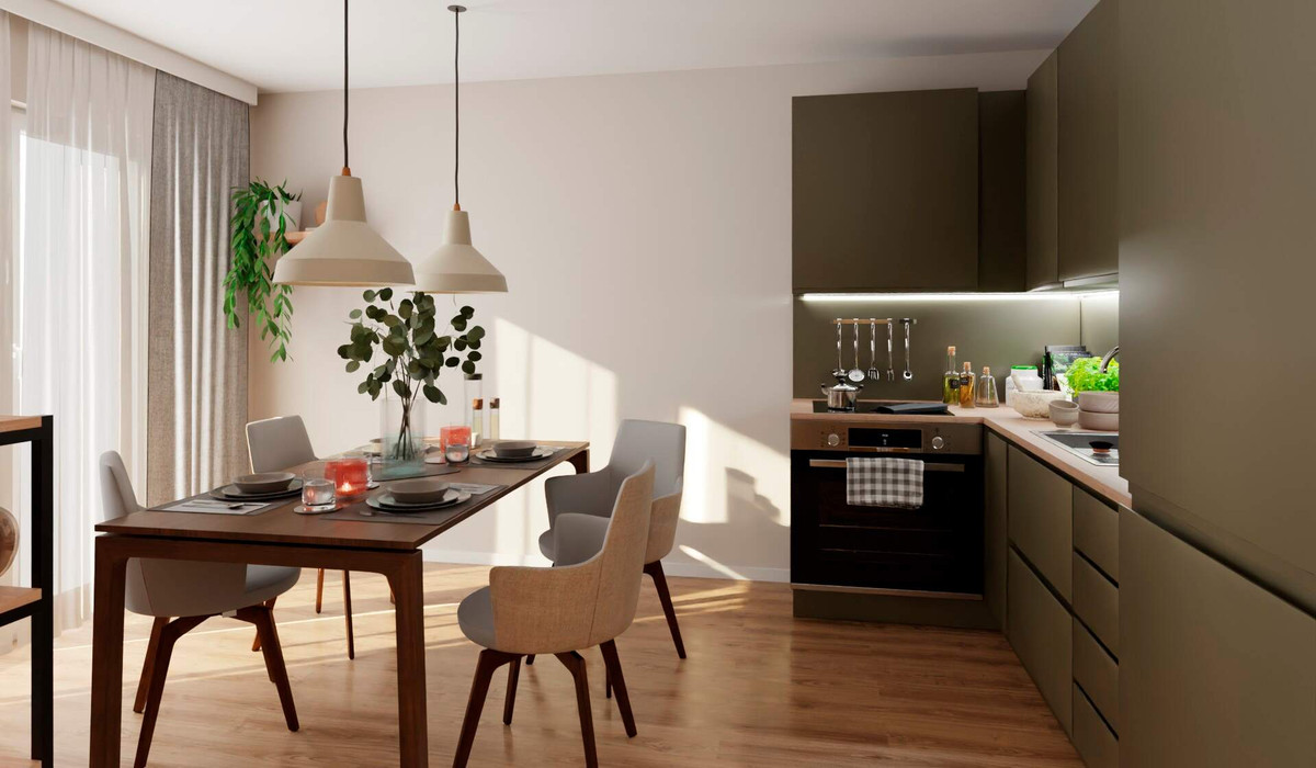 In der offenen Wohnküche bereiten Sie köstliche Mahlzeiten zu