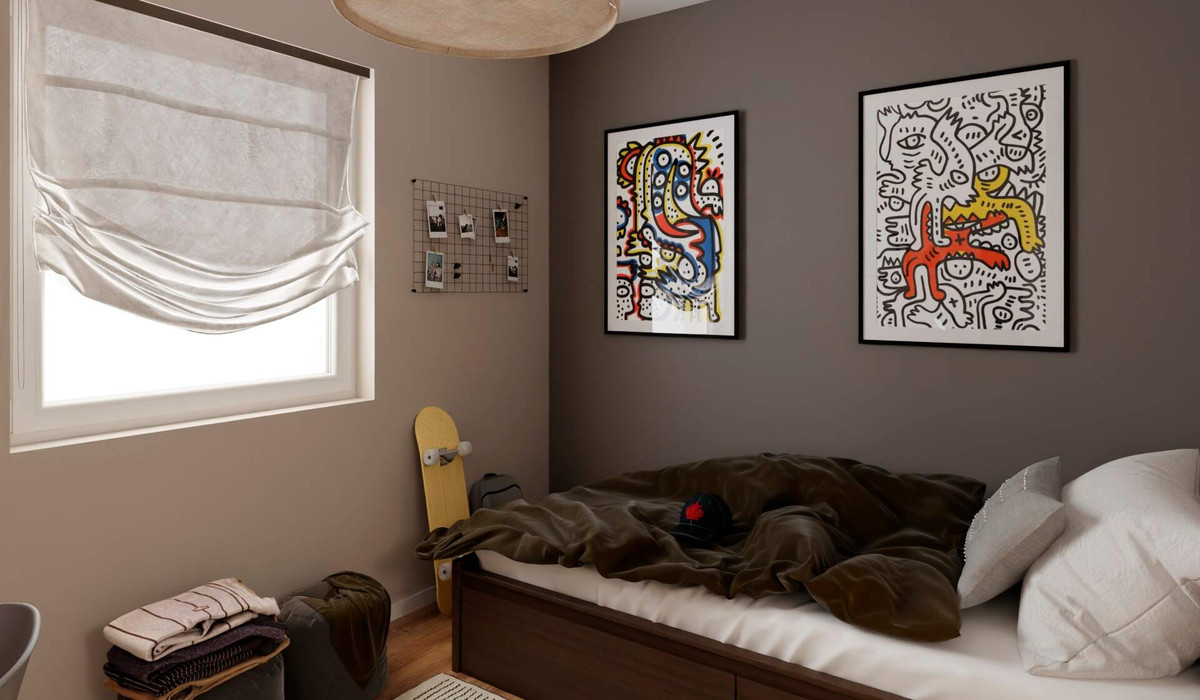 In diesem schönen Kinderzimmer kann man sich voll entfalten