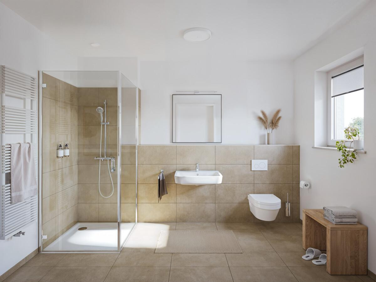 Badezimmer-Innenvisualisierung