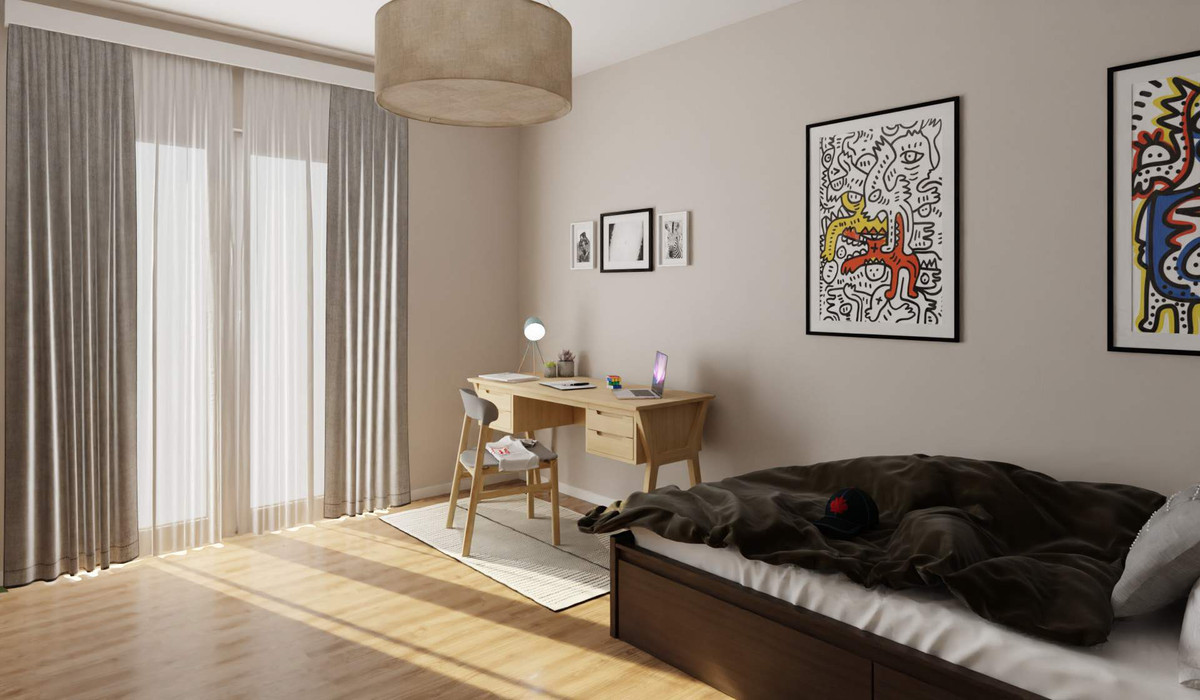 Ein weiteres helles Kinderzimmer