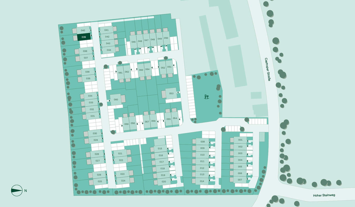 Lage des Doppelhauses im Quartier
