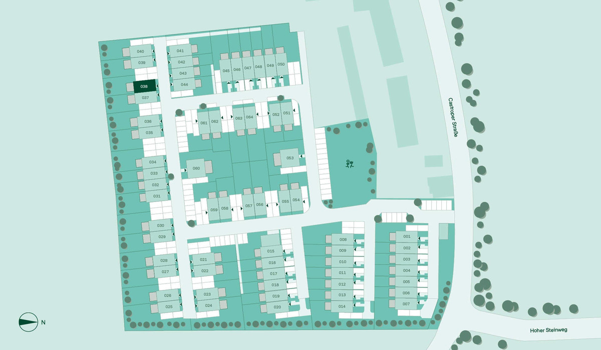 Lage des Doppelhauses im Quartier