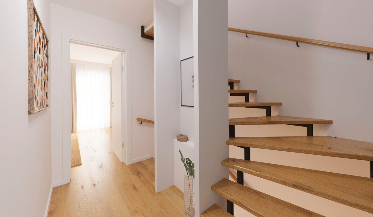 Heller und freundlicher Flur im Obergeschoss