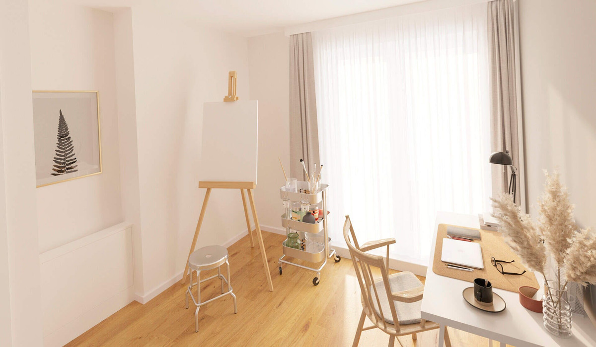 Zusätzlicher Raum im ausgebautem Studio im Dachgeschoss