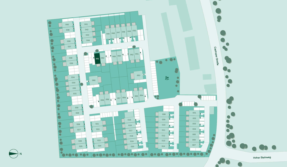 Lage des Doppelhauses im Quartier