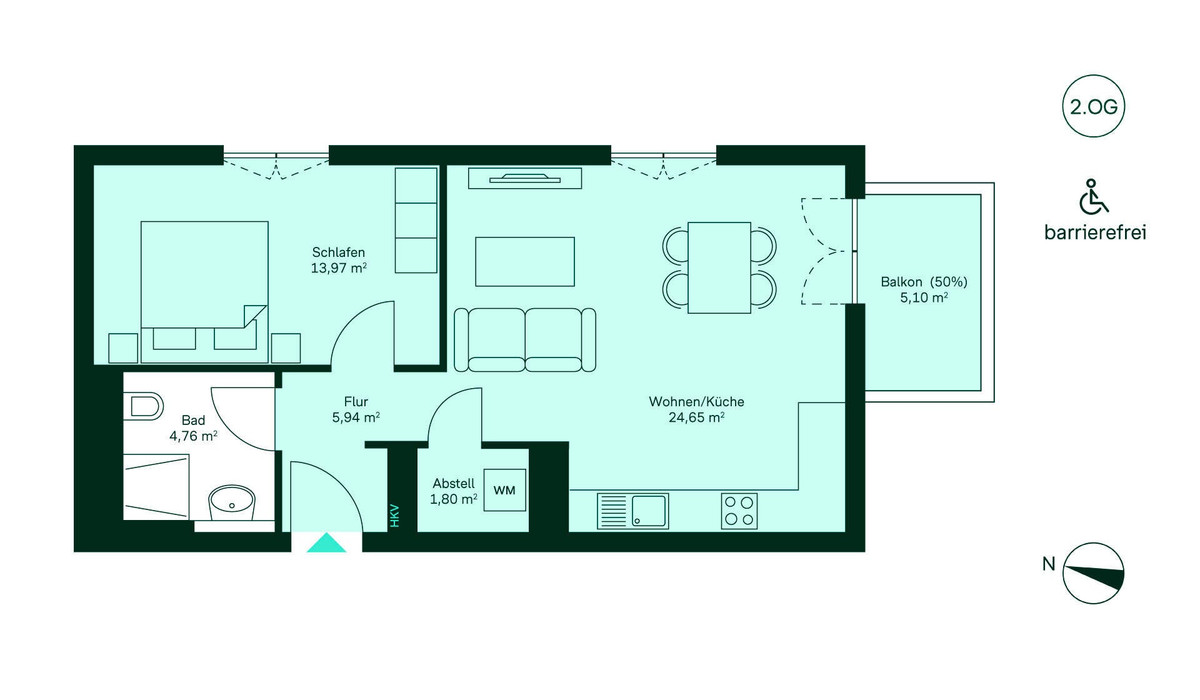 Grundriss Eigentumswohnung WE037