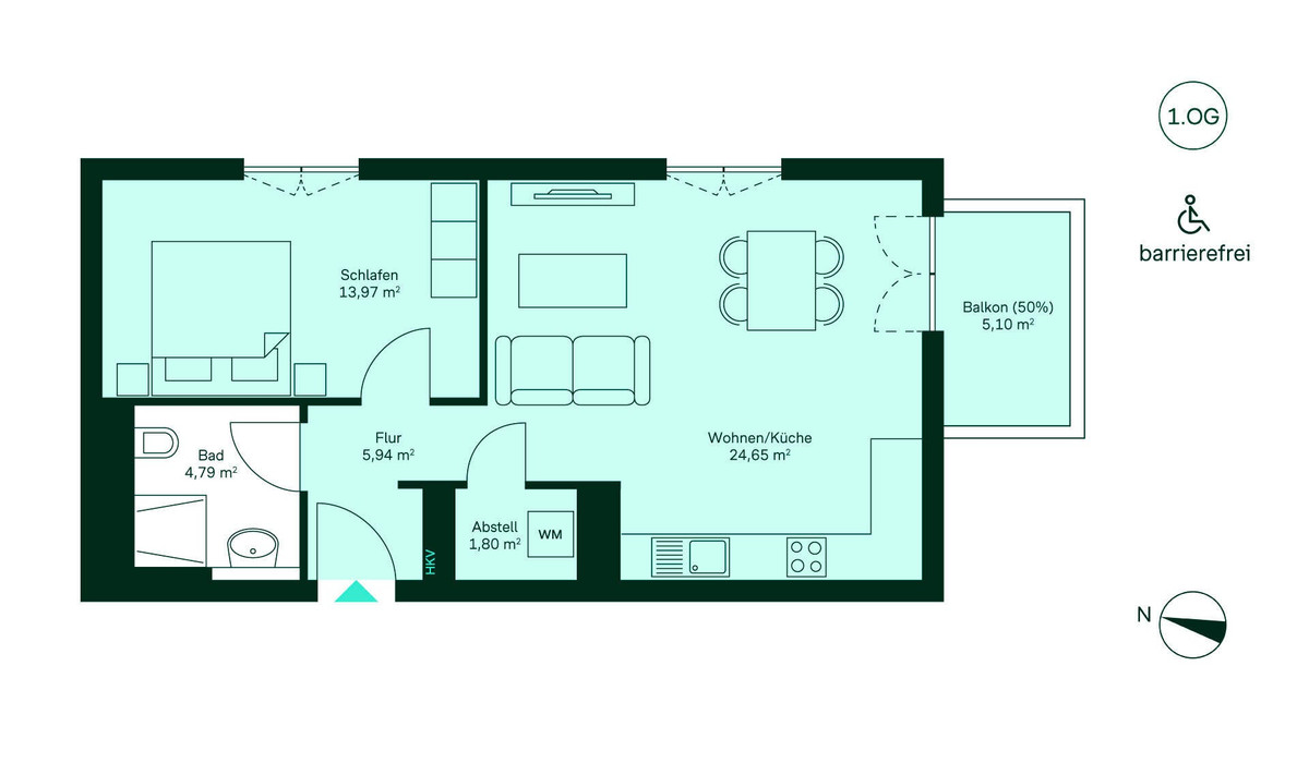 Grundriss Eigentumswohnung WE034