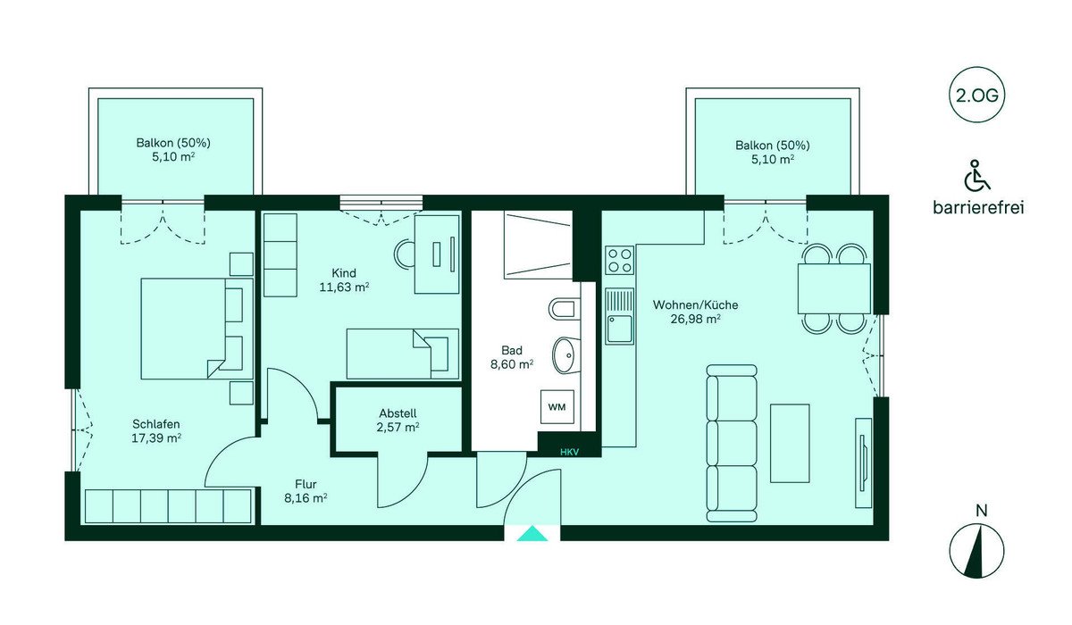 Grundriss Eigentumswohnung WE026