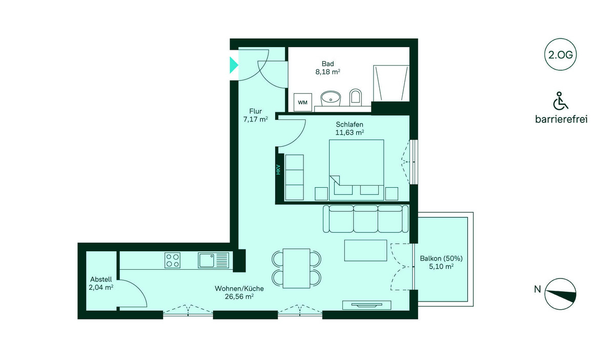Grundriss Eigentumswohnung WE038