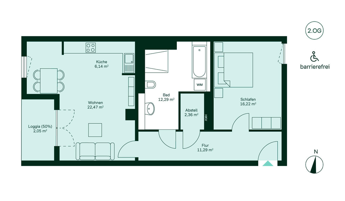 Grundriss der Wohnung 041