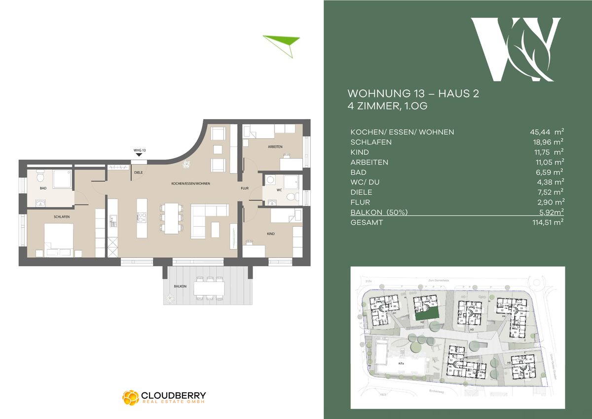 WIDOliving - Grundriss WE 13