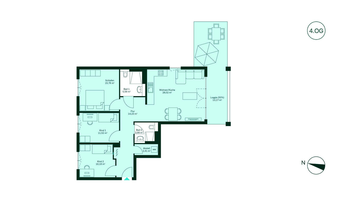Grundriss Eigentumswohnung WE073
