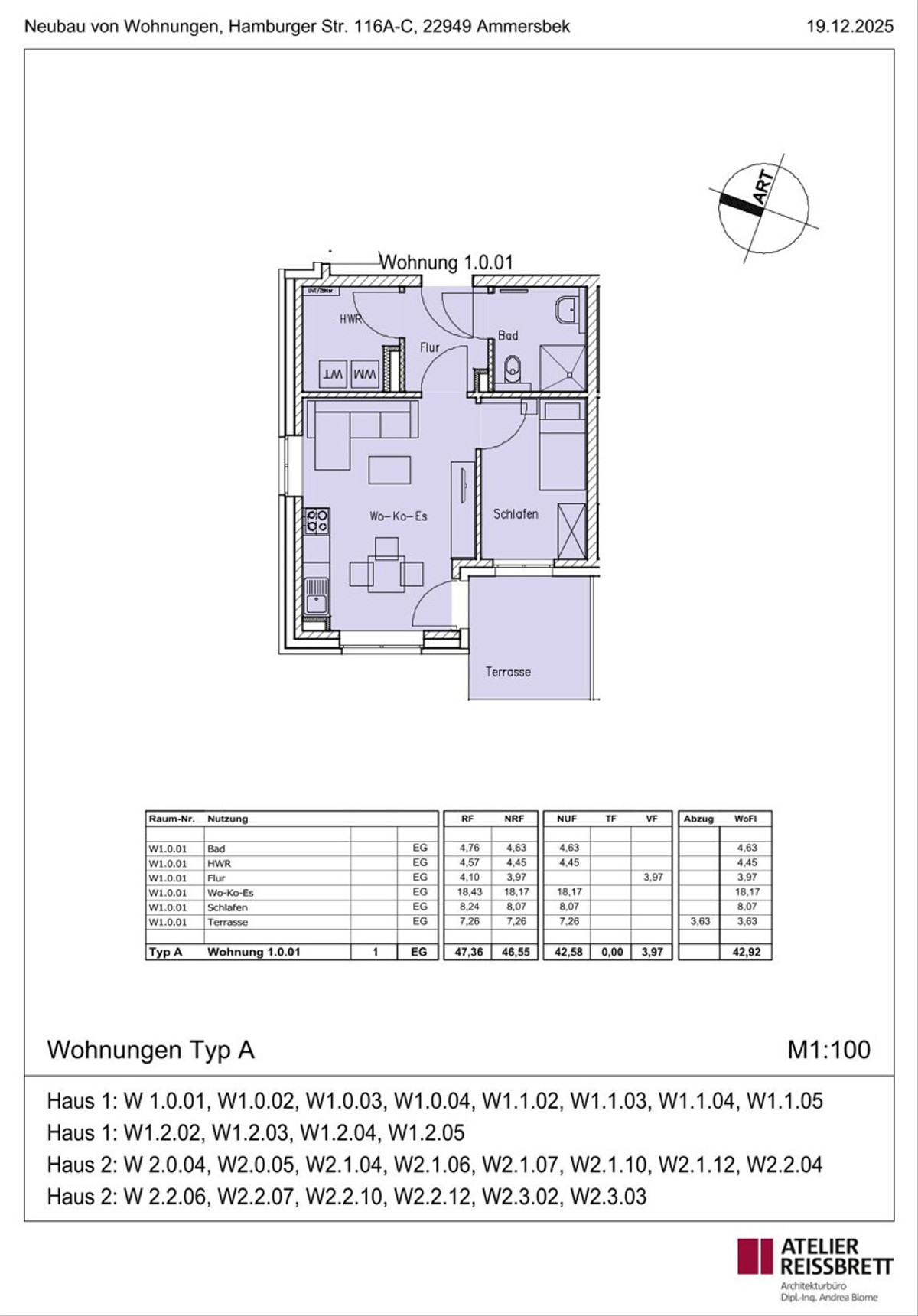 Grundrissbeispiel Typ-A