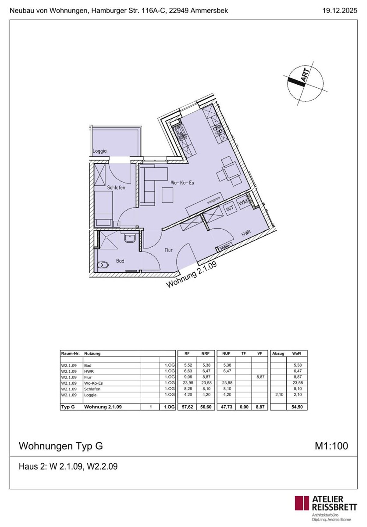 Grundrissbeispiel Typ-G