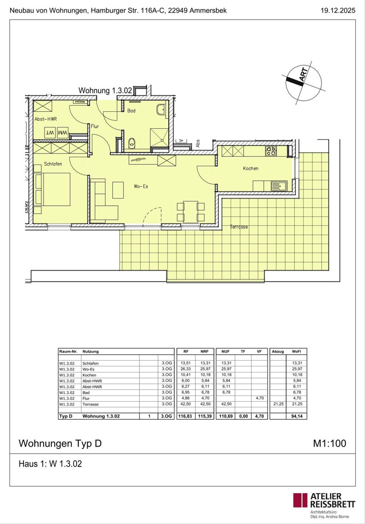 Grundrissbeispiel Typ-D