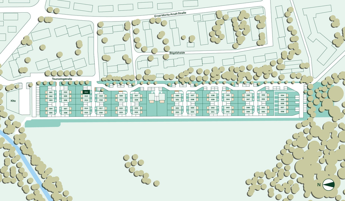 Lageplan Reihenhaus 011 Eigener Feldblick
