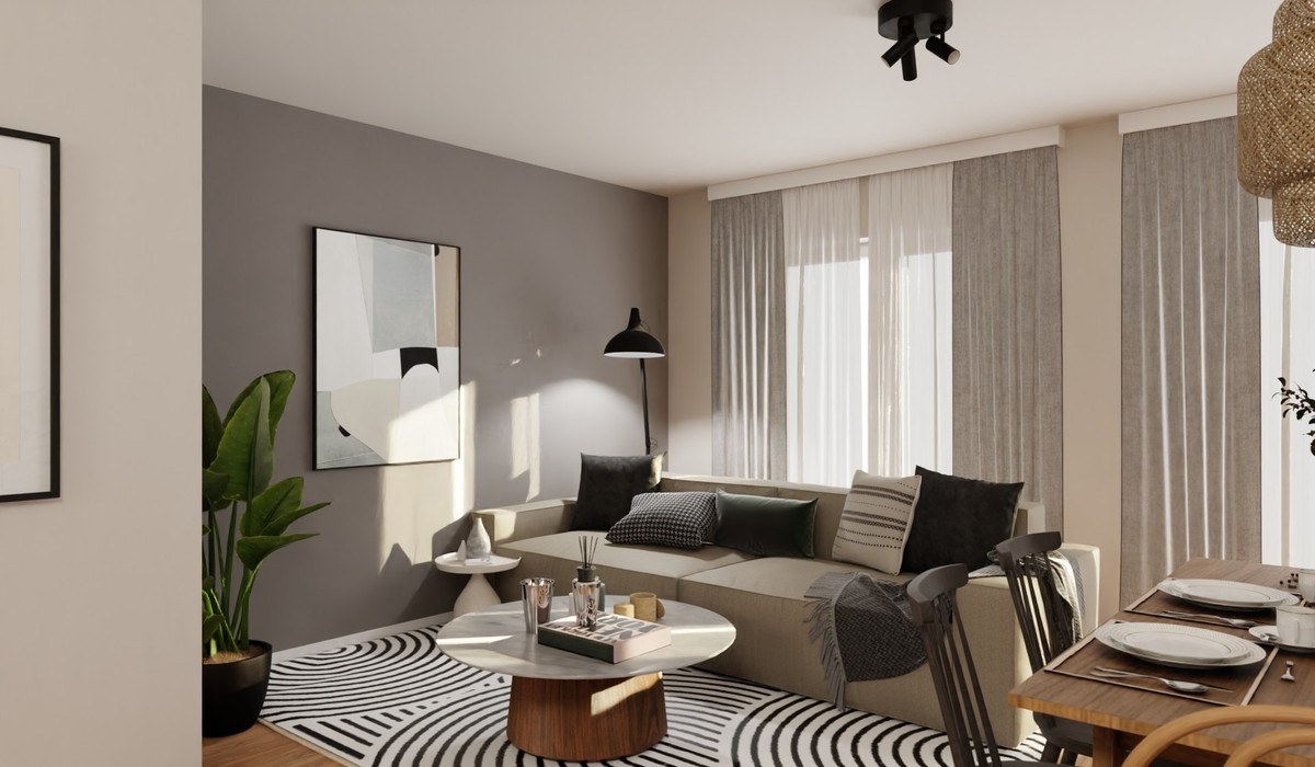 Visualisierung  Wohnzimmer Eigener Feldblick Haus 011