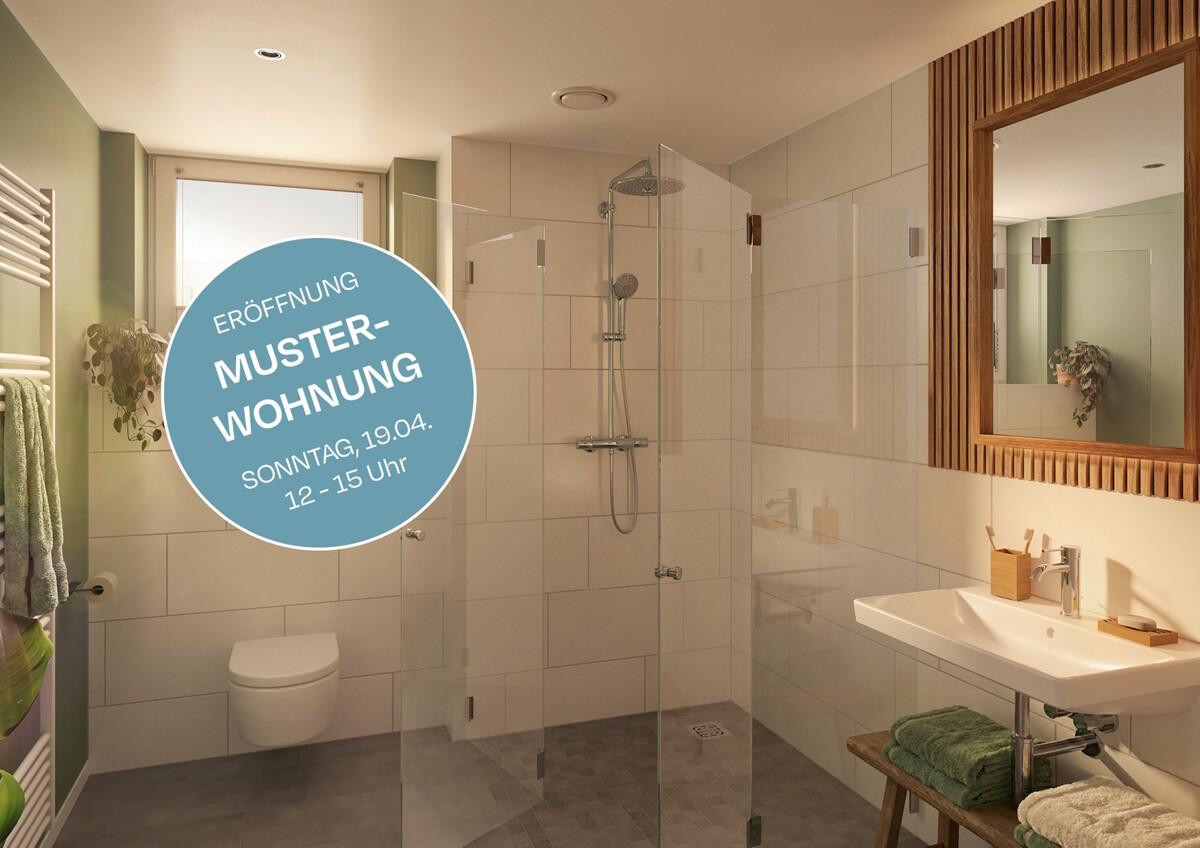 Eröffnung Musterwohnung 19.04. Duschbad