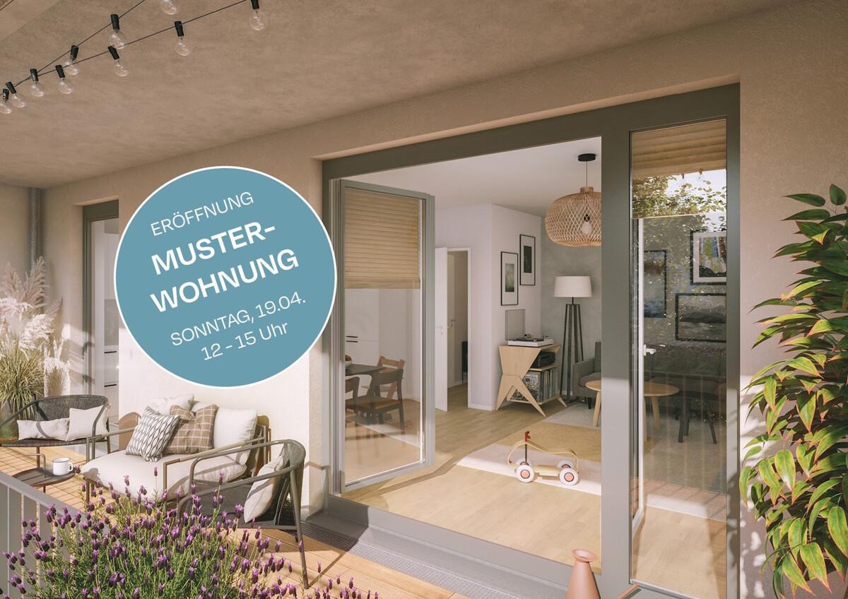 Eröffnung Musterwohnung 19.04. Loggia