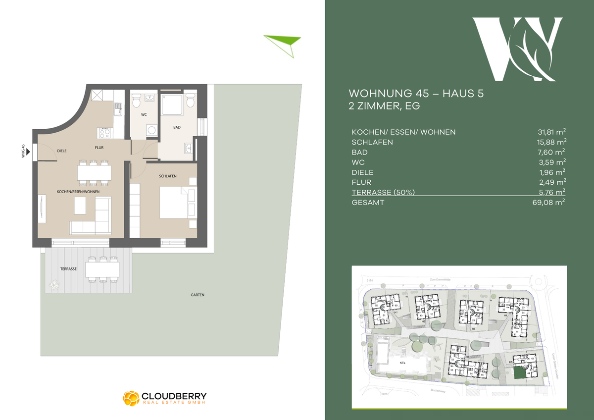WIDOliving - Grundriss WE 45