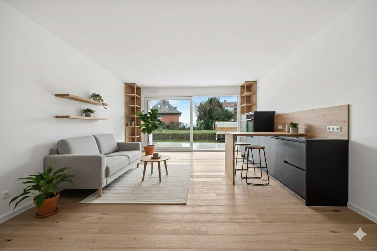 Wohnzimmer eingerichtet virtual staging