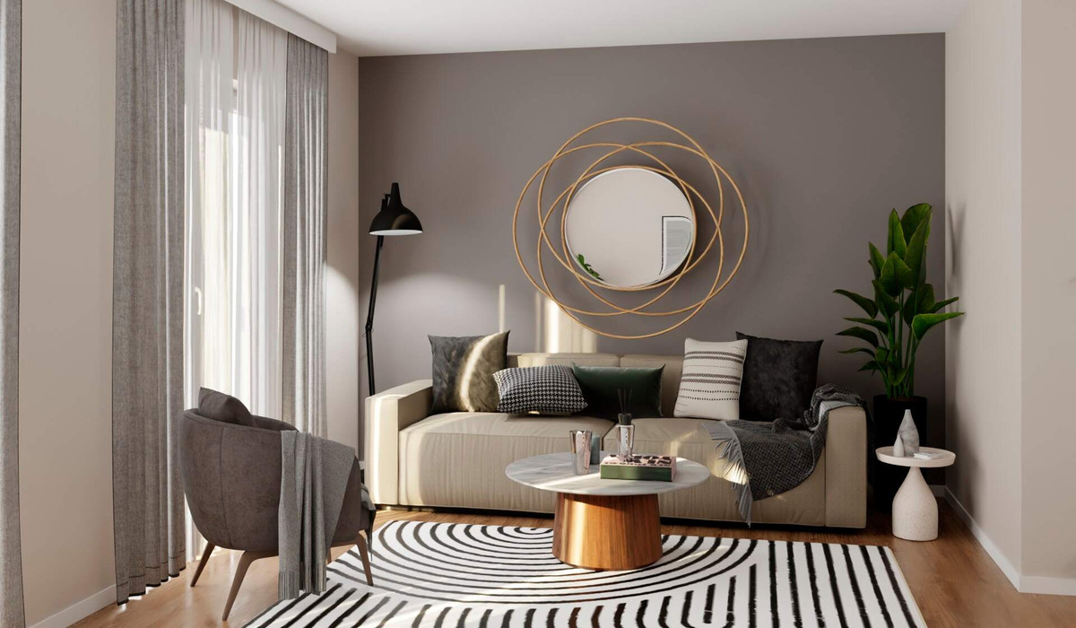Wohnzimmer in Neuseengärten 