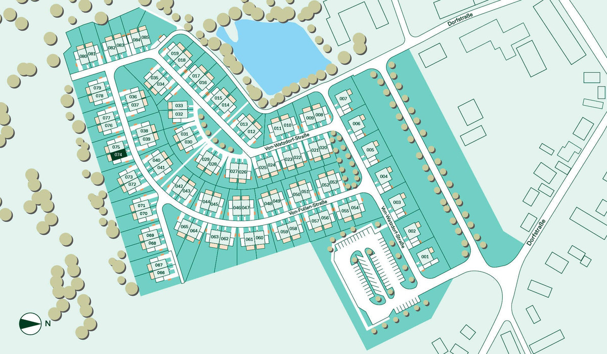 Lageplan Neuseengärten