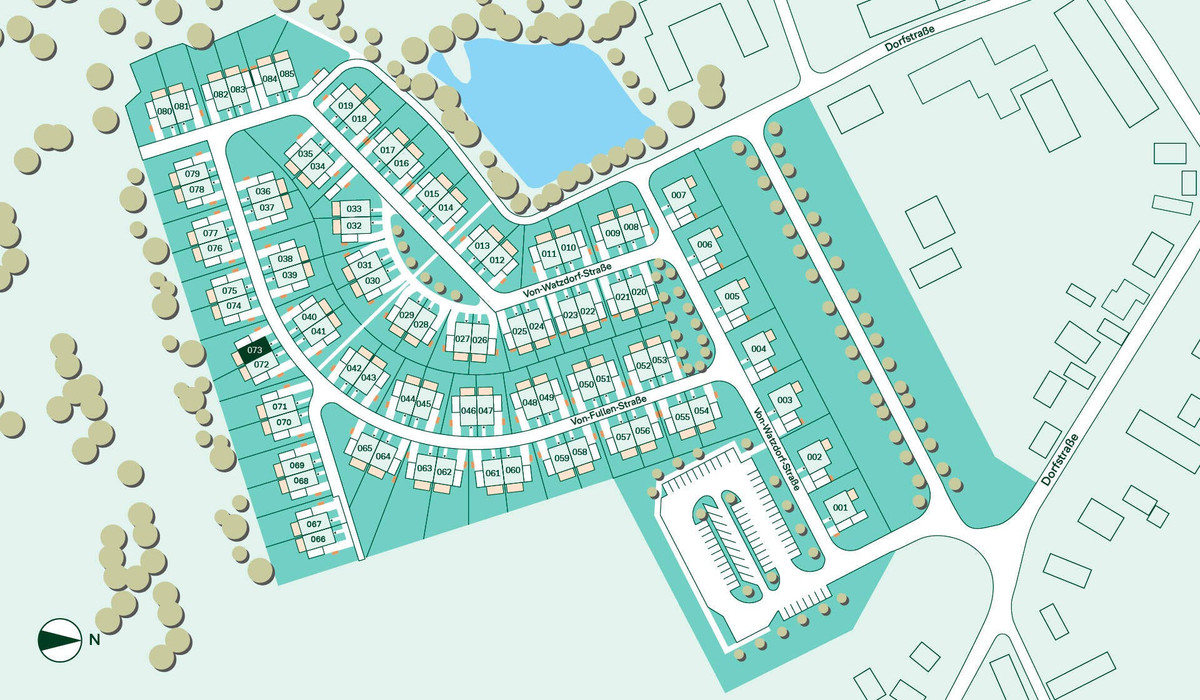 Lageplan Neuseengärten
