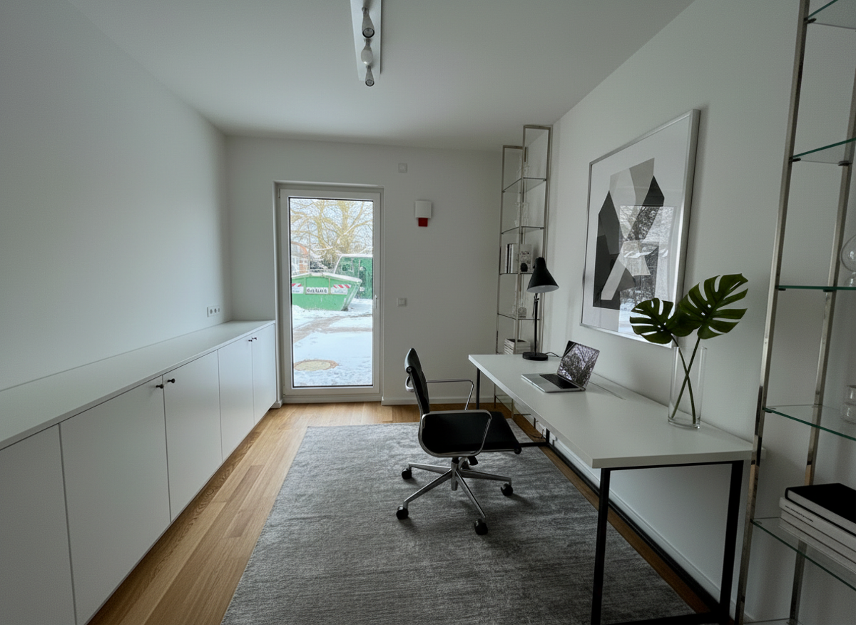 Homeoffice, mit KI möbliert