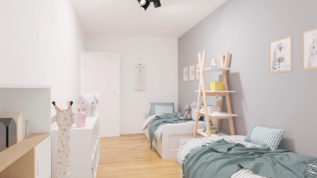 Kinderzimmer in der Ferienwohnung im Kierfernhain