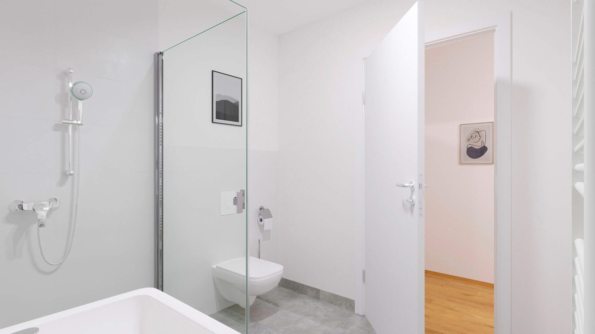 Badezimmer mit Badewanne