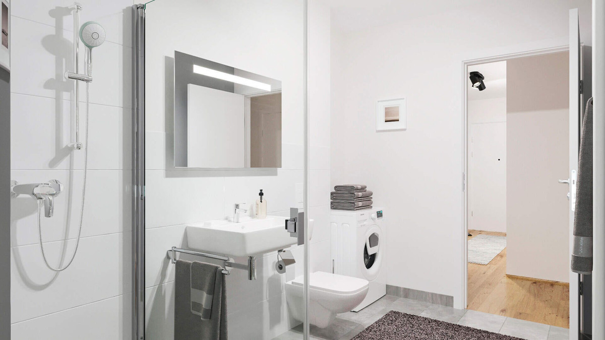 Badezimmer mit Dusche