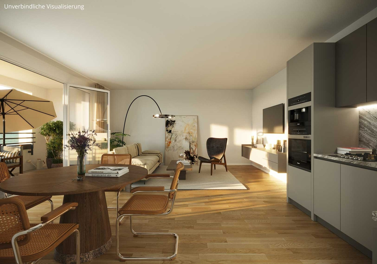 Wohn und Kochbereich