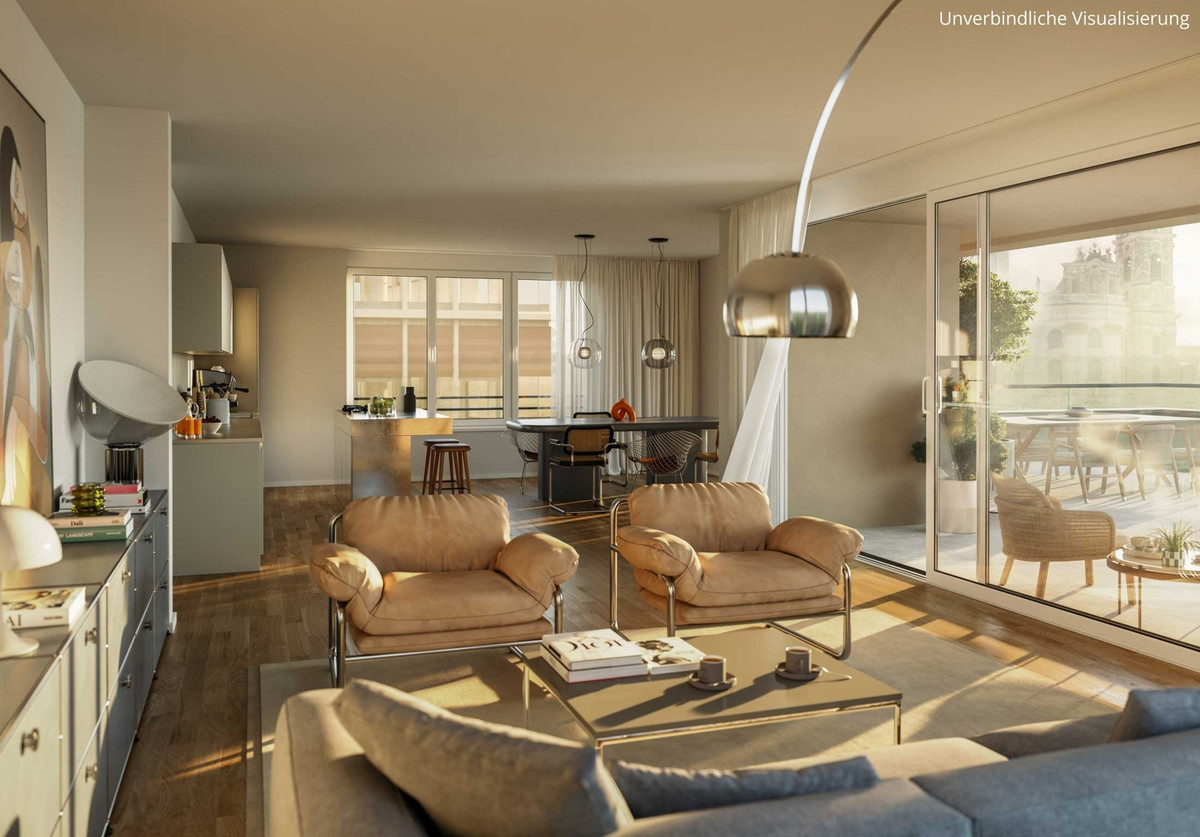 Wohnbereich mit Dachterrasse