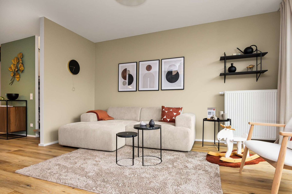 10-145 m-- Familienglück-Wohnzimmer