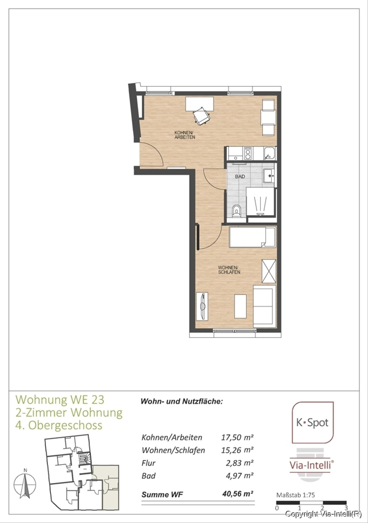 Grundriss WE 23