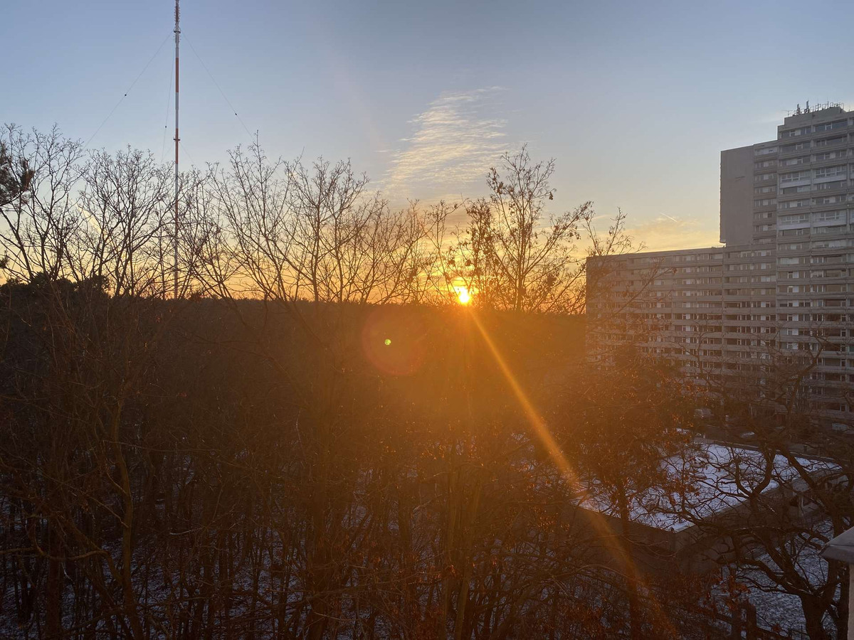 Ausblick vom Balkon