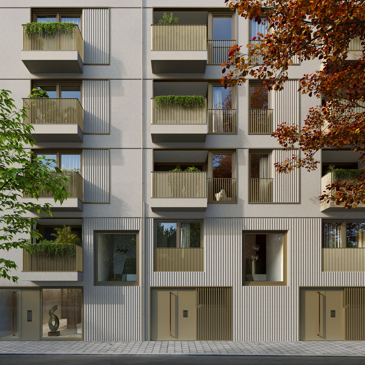 Ansicht-Fassade-Eingaenge