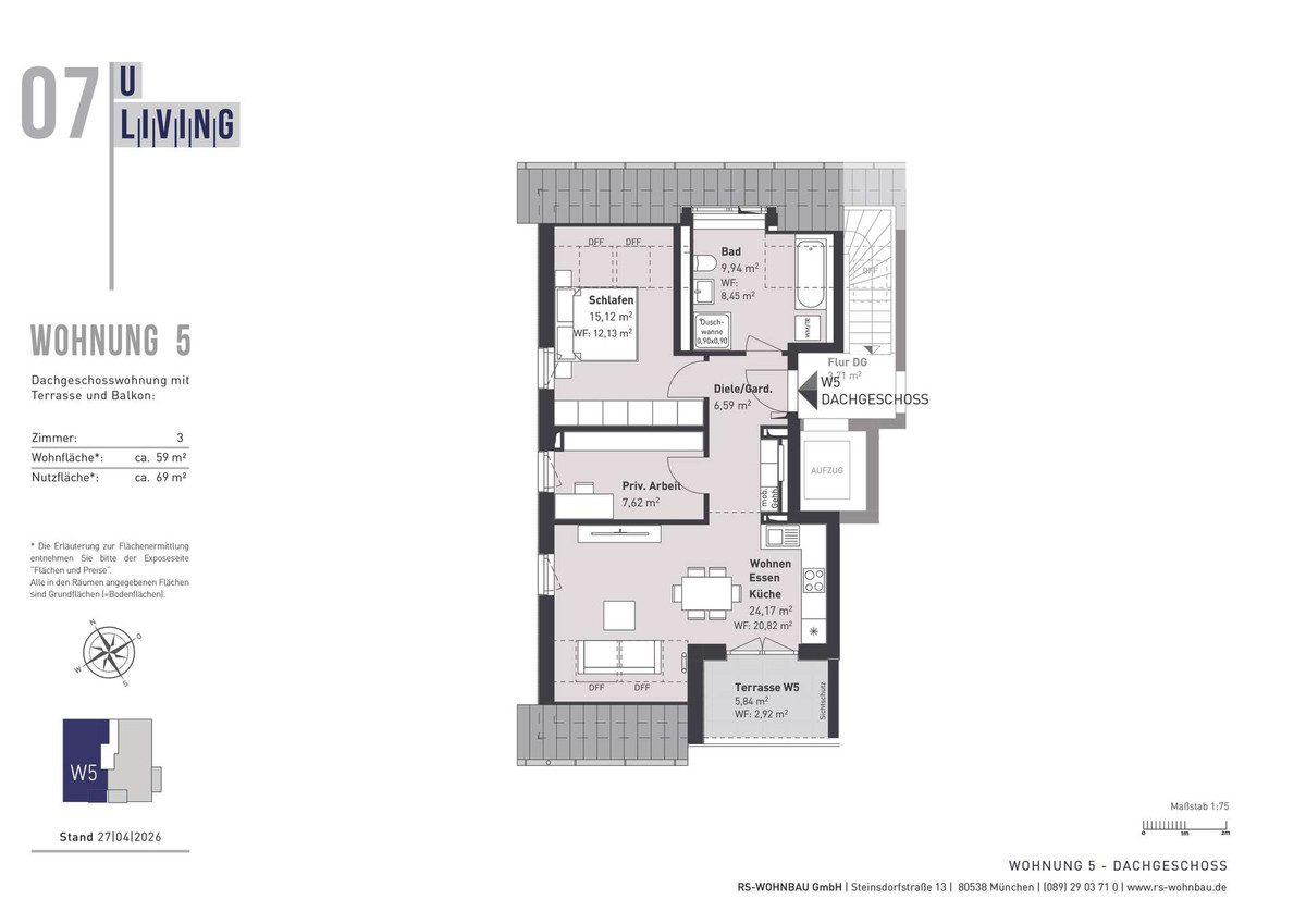 Wohnung A 05 Grundriss