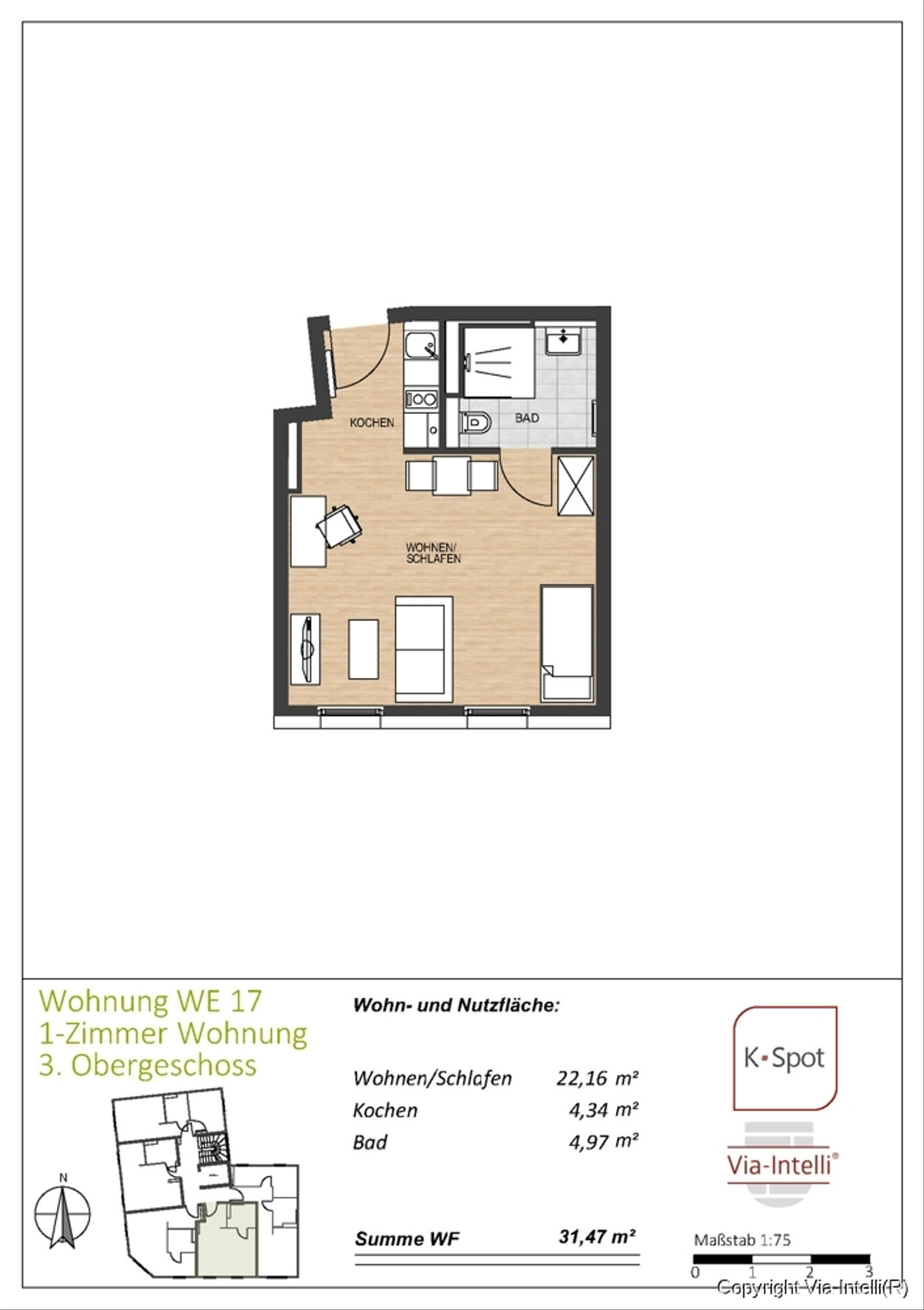 Grundriss WE 17
