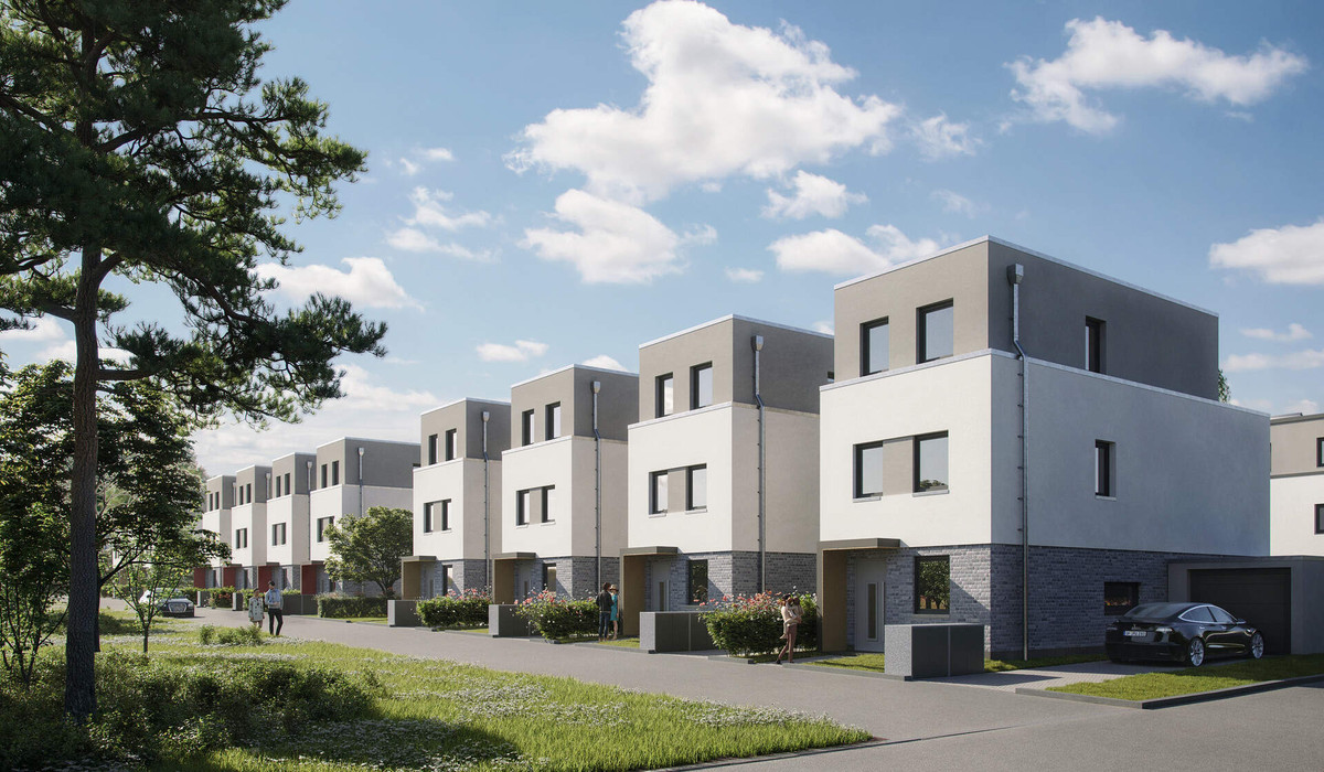 Komfortable Reihenhäuser im Quartier