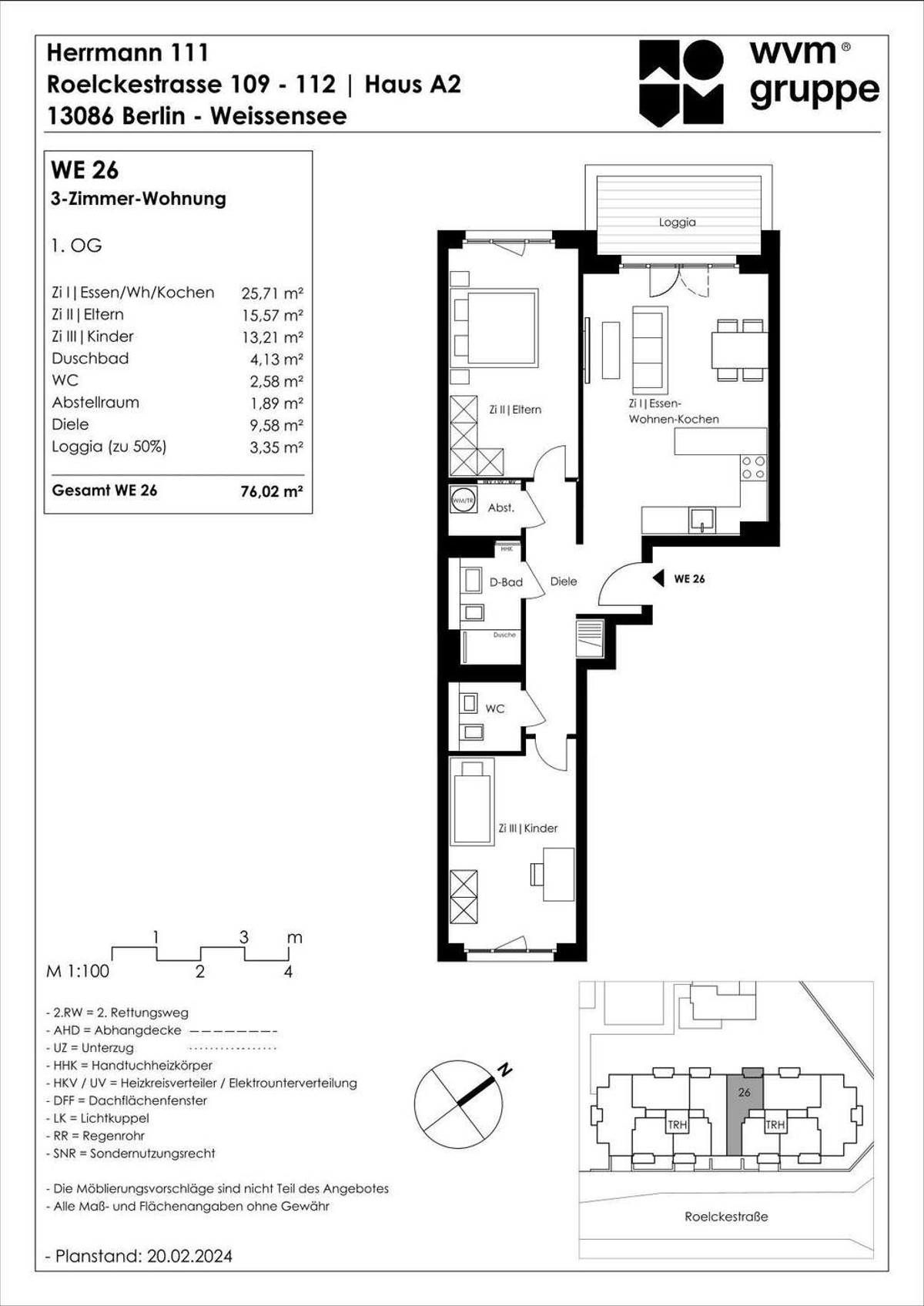 Grundriss WE26