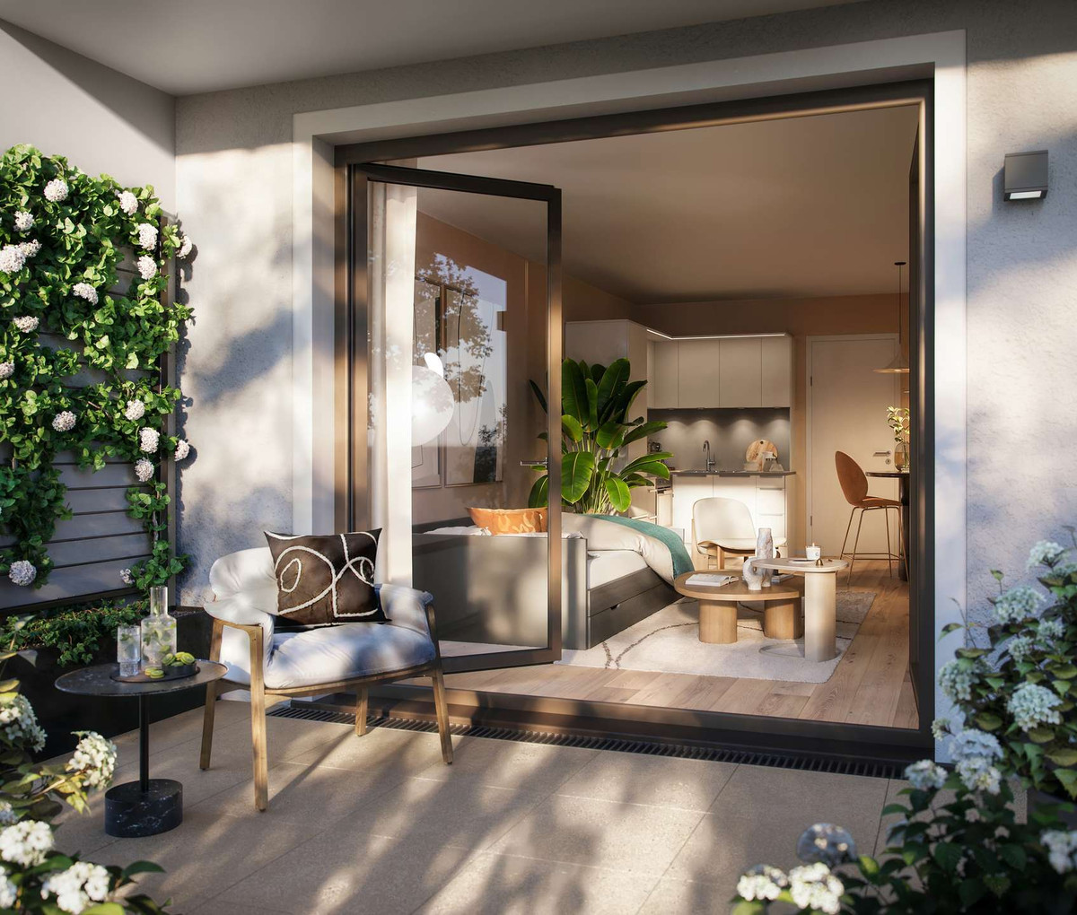 Terrasse, 1 Zimmer