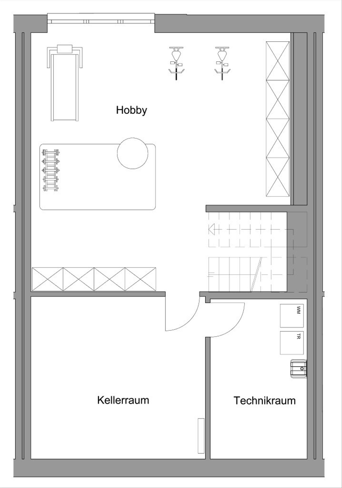 RH2 Grundriss KG 