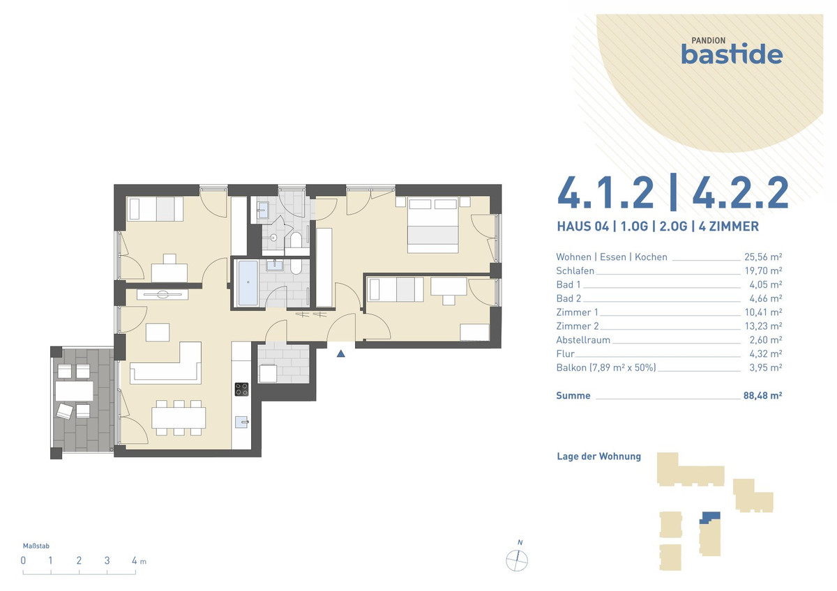 PANDION BASTIDE - Grundriss 4.2.2