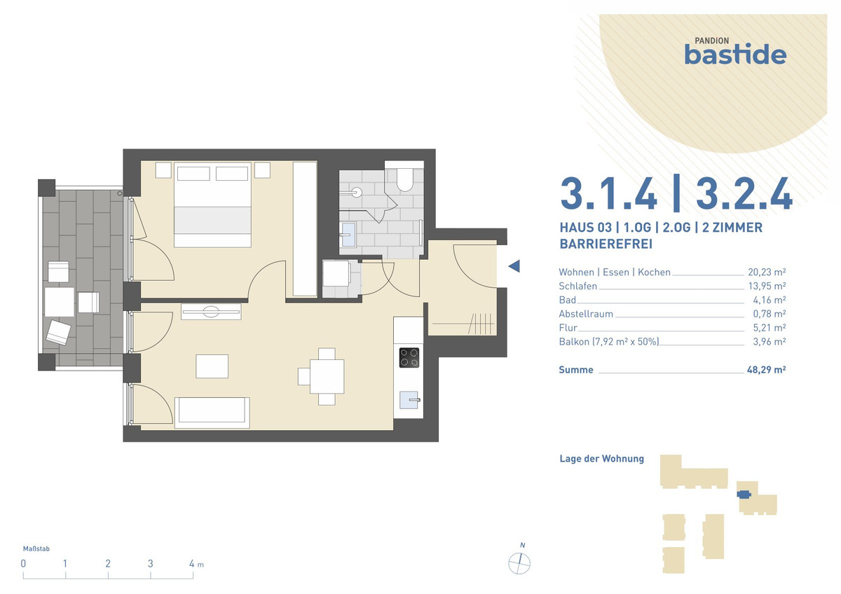 PANDION BASTIDE - Grundriss 3.2.4