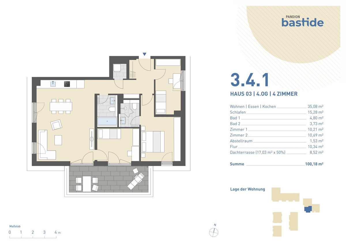 PANDION BASTIDE - Grundriss 3.4.1
