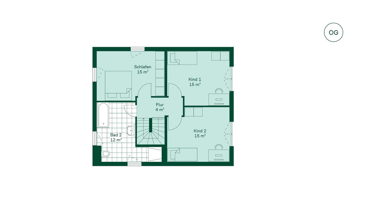 Einfamilienhaus Grundriss OG