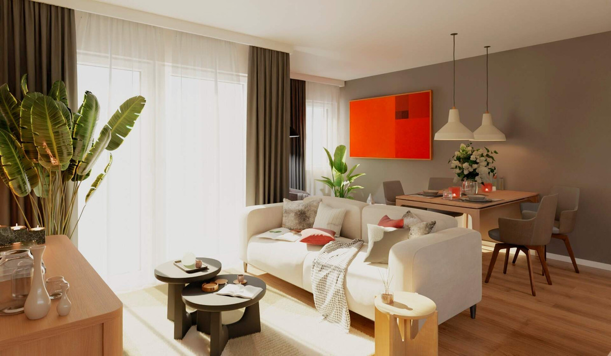 Wohnzimmer mit Essecke
