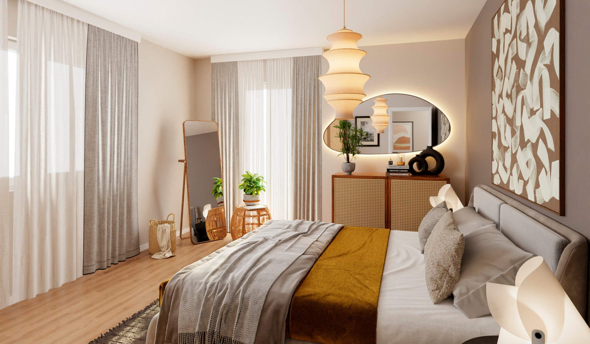 Helles Schlafzimmer